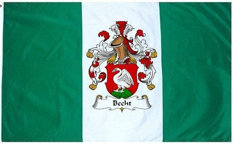 Becht family crest coat of arms flag