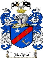 Bechtol family crest coat of arms emailed to you within 24 hours ...