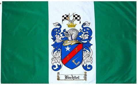 Bechtol family crest coat of arms flag