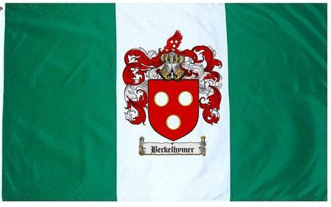 Beckelhymer family crest coat of arms flag