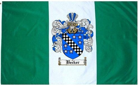 Becker family crest coat of arms flag