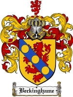 Beckinghame coat of arms family crest download