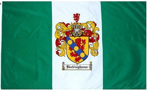 Beckinghame family crest coat of arms flag