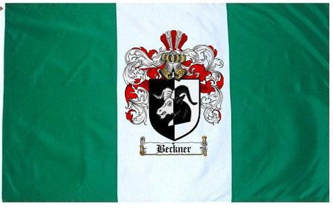 Beckner family crest coat of arms flag