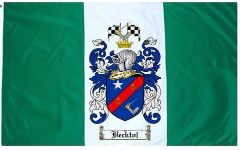 Becktol family crest coat of arms flag