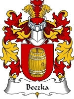 Beczka coat of arms family crest download