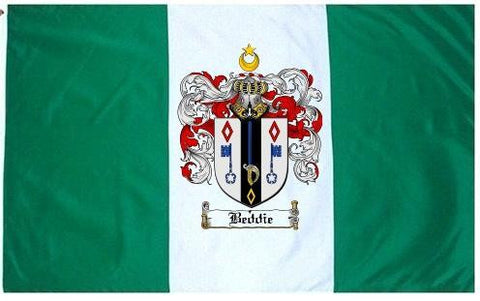 Beddie family crest coat of arms flag