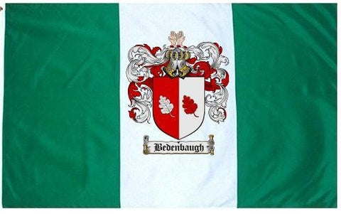 Bedenbaugh family crest coat of arms flag