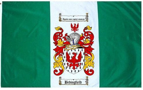 Bedingfield family crest coat of arms flag