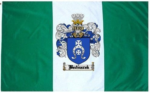 Bednarek family crest coat of arms flag