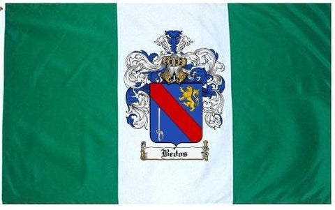 Bedos family crest coat of arms flag