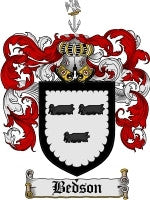 Bedson coat of arms family crest download