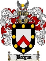Beegan coat of arms family crest download
