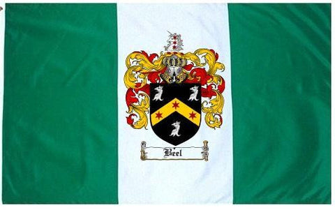 Beel family crest coat of arms flag