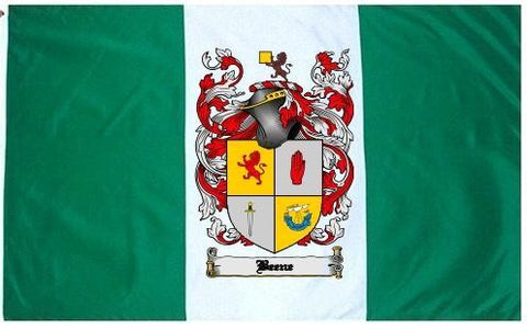 Beene family crest coat of arms flag