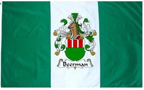 Beerman family crest coat of arms flag