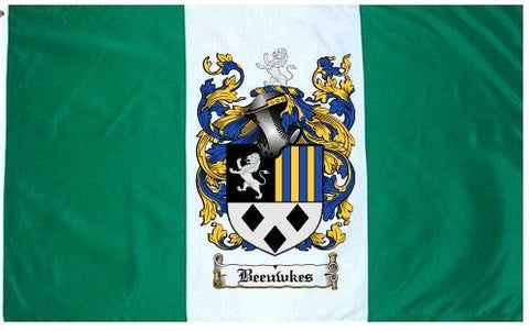 Beeuwkes family crest coat of arms flag