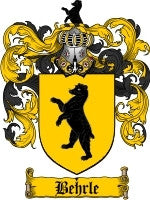 Behrle coat of arms family crest download