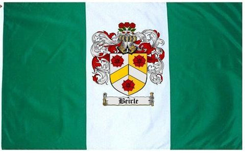 Beierle family crest coat of arms flag