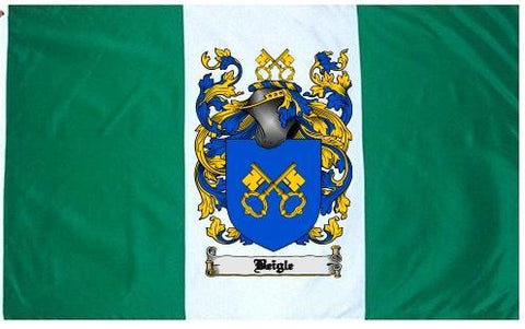 Beigle family crest coat of arms flag