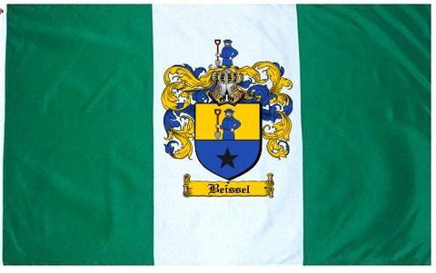 Beissel family crest coat of arms flag