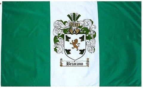 Bejarano family crest coat of arms flag