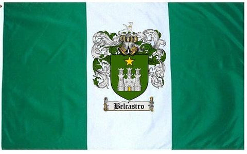 Belcastro family crest coat of arms flag