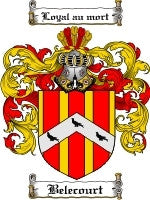 Belecourt coat of arms family crest download