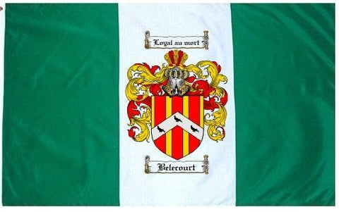 Belecourt family crest coat of arms flag