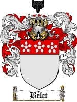 Belet coat of arms family crest download
