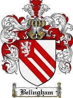 Belingham coat of arms family crest download