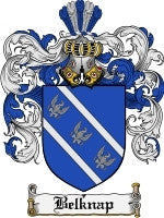 Belknap family crest coat of arms emailed to you within 24 hours ...