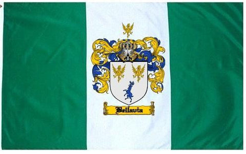 Bellavia family crest coat of arms flag