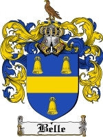 Belle coat of arms family crest download