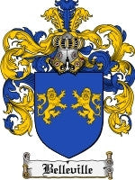 Belleville coat of arms family crest download