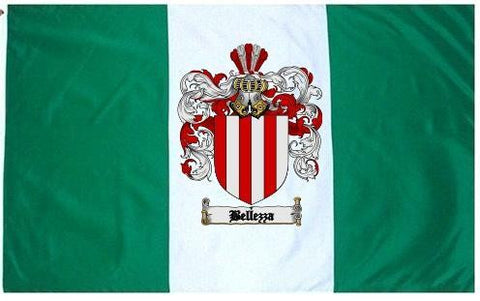 Bellezza family crest coat of arms flag