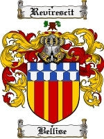 Bellise coat of arms family crest download