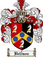 Bellison coat of arms family crest download