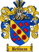 Belliveau coat of arms family crest download