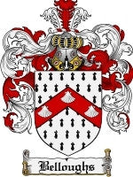 Belloughs coat of arms family crest download
