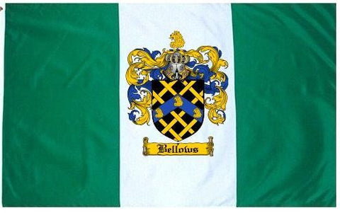 Bellows family crest coat of arms flag