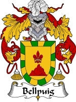 Bellpuig coat of arms family crest download