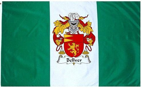 Bellver family crest coat of arms flag