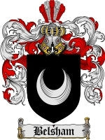 Belsham coat of arms family crest download