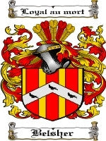 Belsher coat of arms family crest download