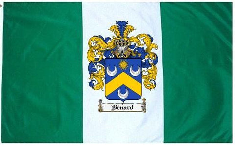 Benard family crest coat of arms flag