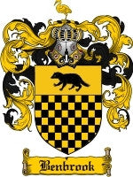 Benbrook coat of arms family crest download