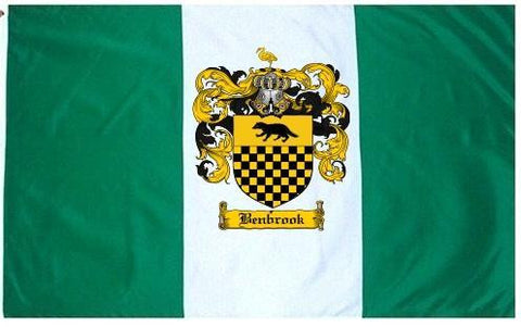 Benbrook family crest coat of arms flag