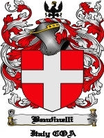 Bendinelli coat of arms family crest download