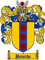 Benecke coat of arms family crest download